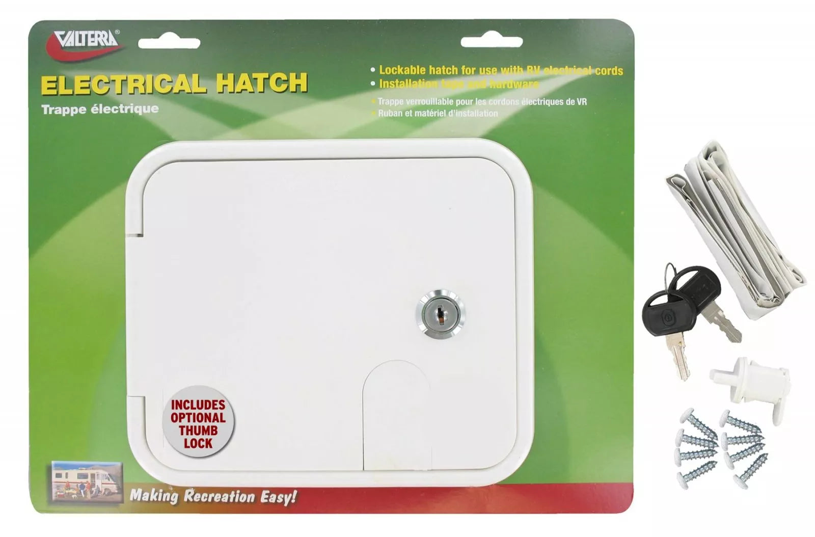 Valterra | Cable Hatch | Medium Square | A10-2150VP | White