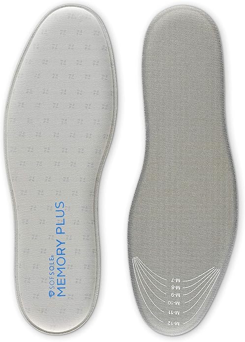 Sof Sole Men's Memory Plus Comfort Full-Length Insole