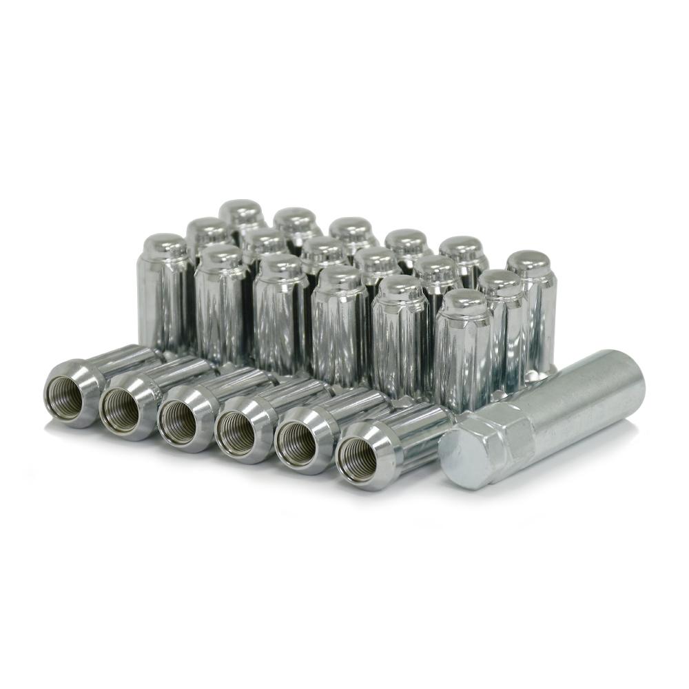 Chrome - Truck Spline Lug Kit - Set of 24 - 14x1.5mm