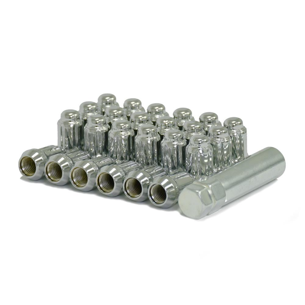 Chrome - Car Spline Lug Kit - Set of 20 - 12x1.5mm