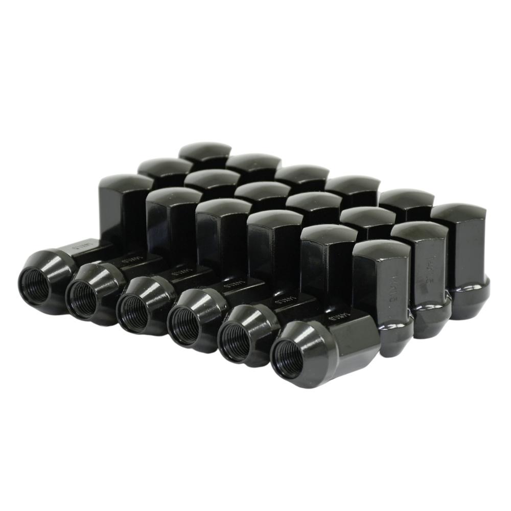 Lug Nut - 14x1.5mm TRUCK - 3/4 Hex - Black Set of 24
