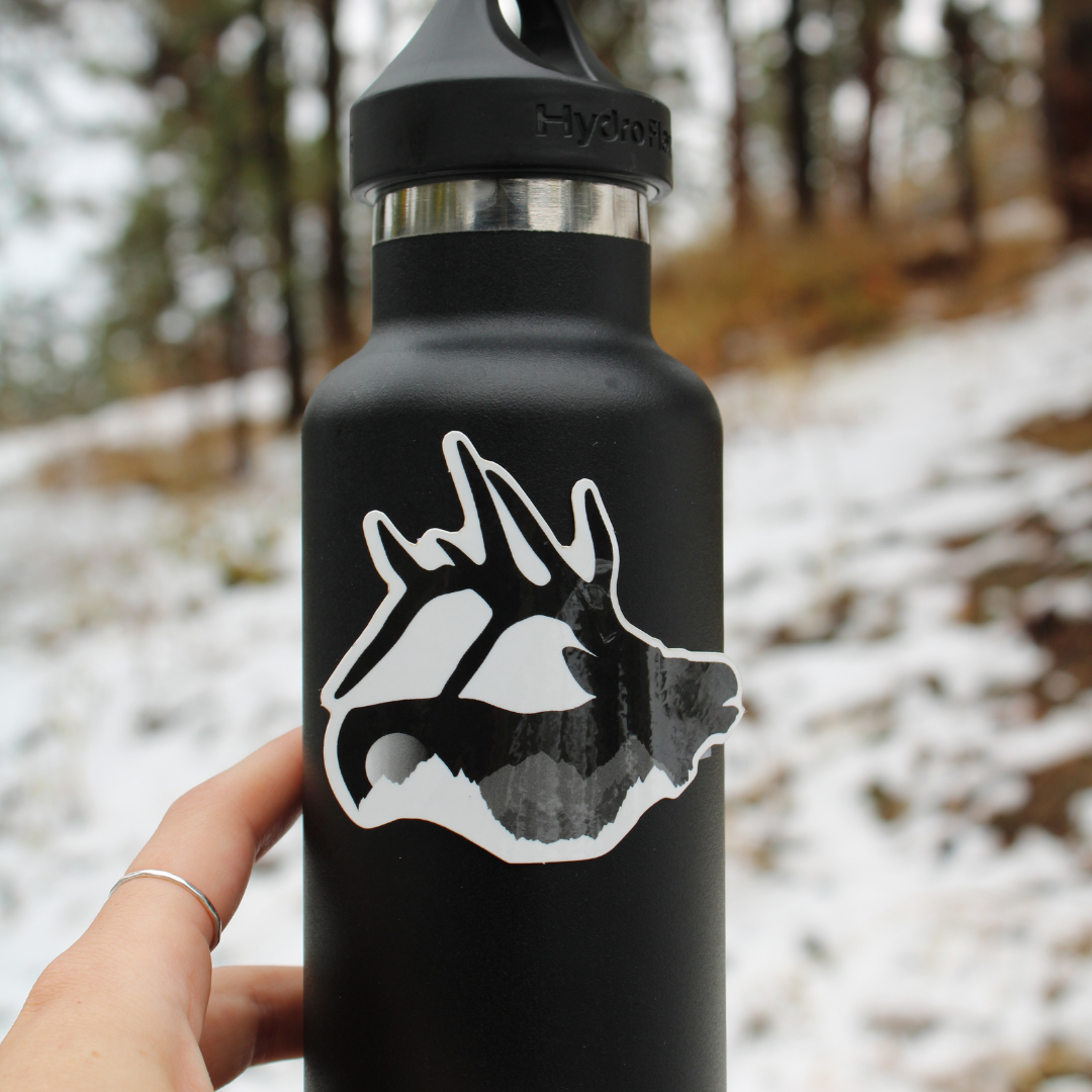 Black Elk and the Mountains Below Sticker