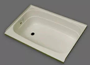 Specialty Recreation | Bath Tub Left Hand Drain | BT2440PL | Parchment | 24" x 40"