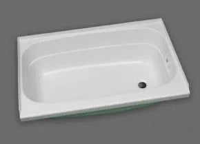Specialty Recreation | Bath Tub Right Hand Drain | BT2432WR | White | 24" x 32"