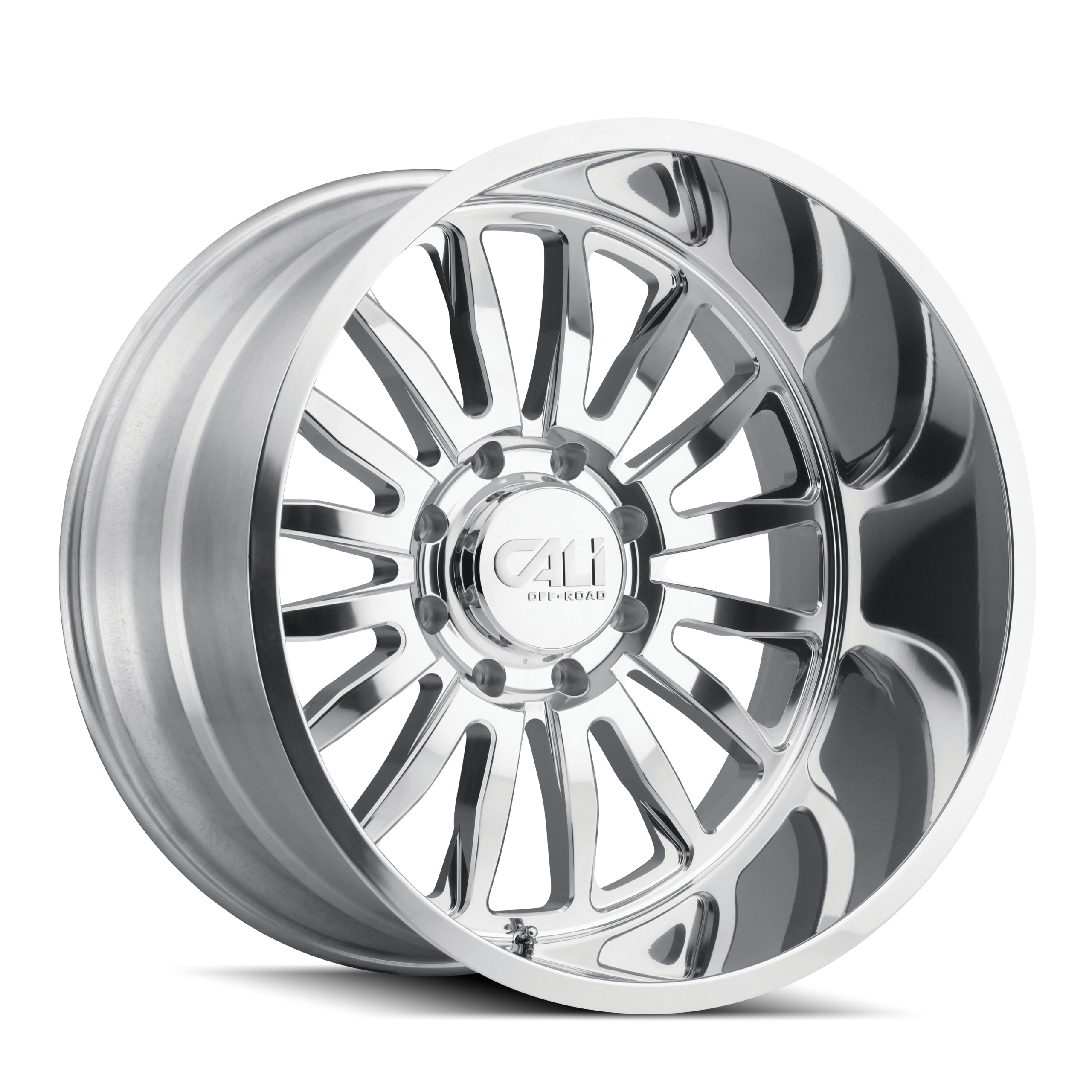 CALI OFF-ROAD SUMMIT 9110 24X14 -76MM 8x180 124.1MM POLISHED/MILLED SPOKES