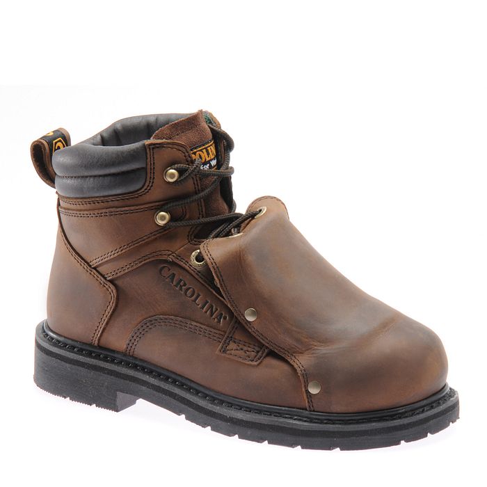 Carolina Metpro Men’s 6” Broad Steel Toe External Metguard Size 10.5W Medium Brown