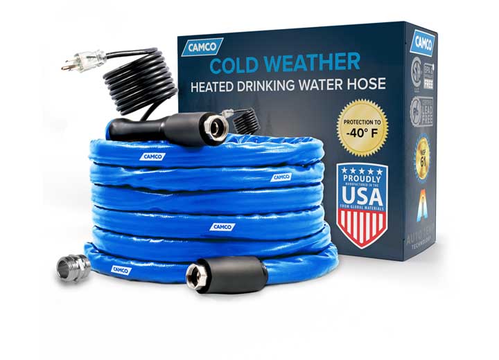 Camco 22924 Heated Drinking Water Hose -40 Degree Rated 50' Length