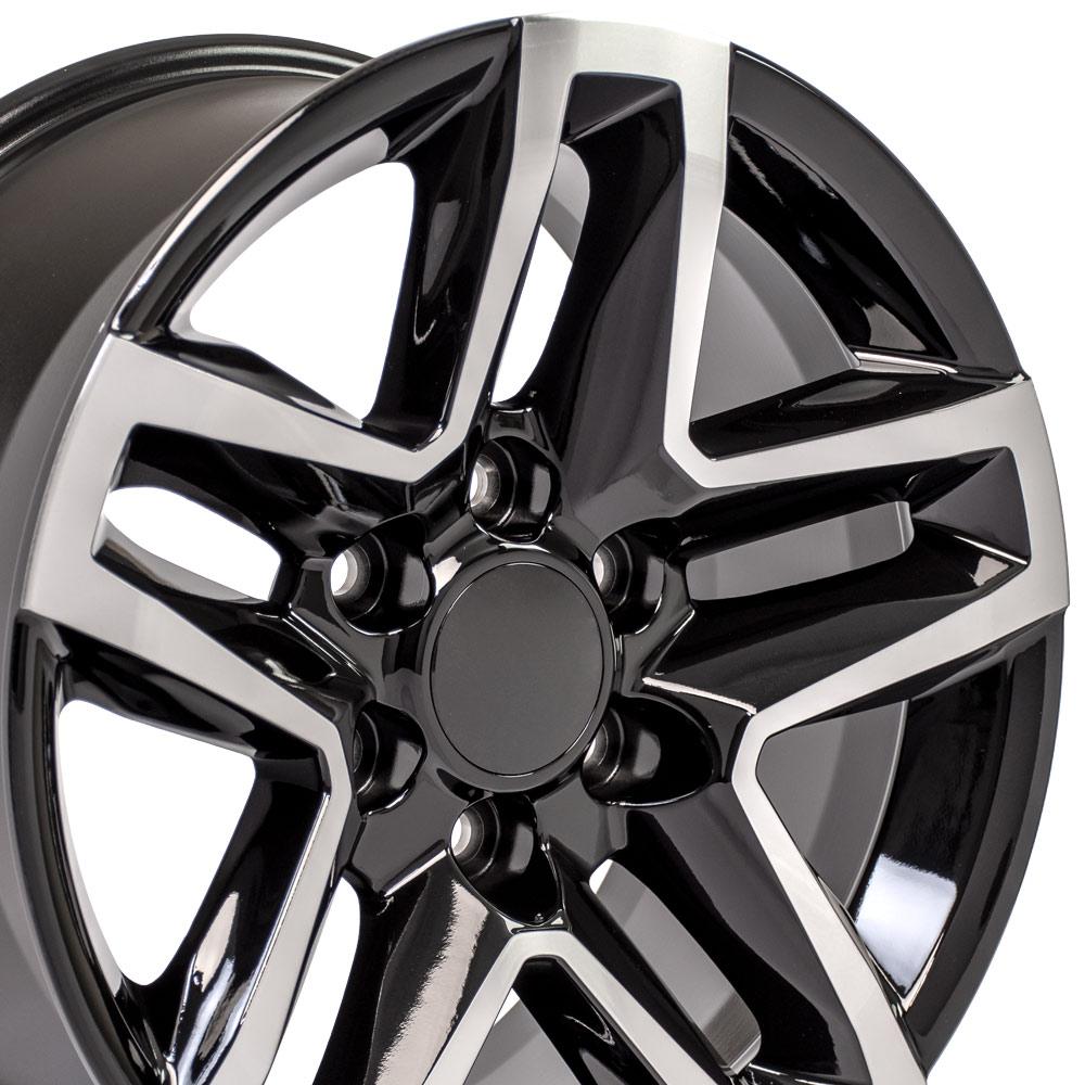 18" Replica Wheel CV34B Fits Chevrolet Silverado 18x8.5 Machined Wheel