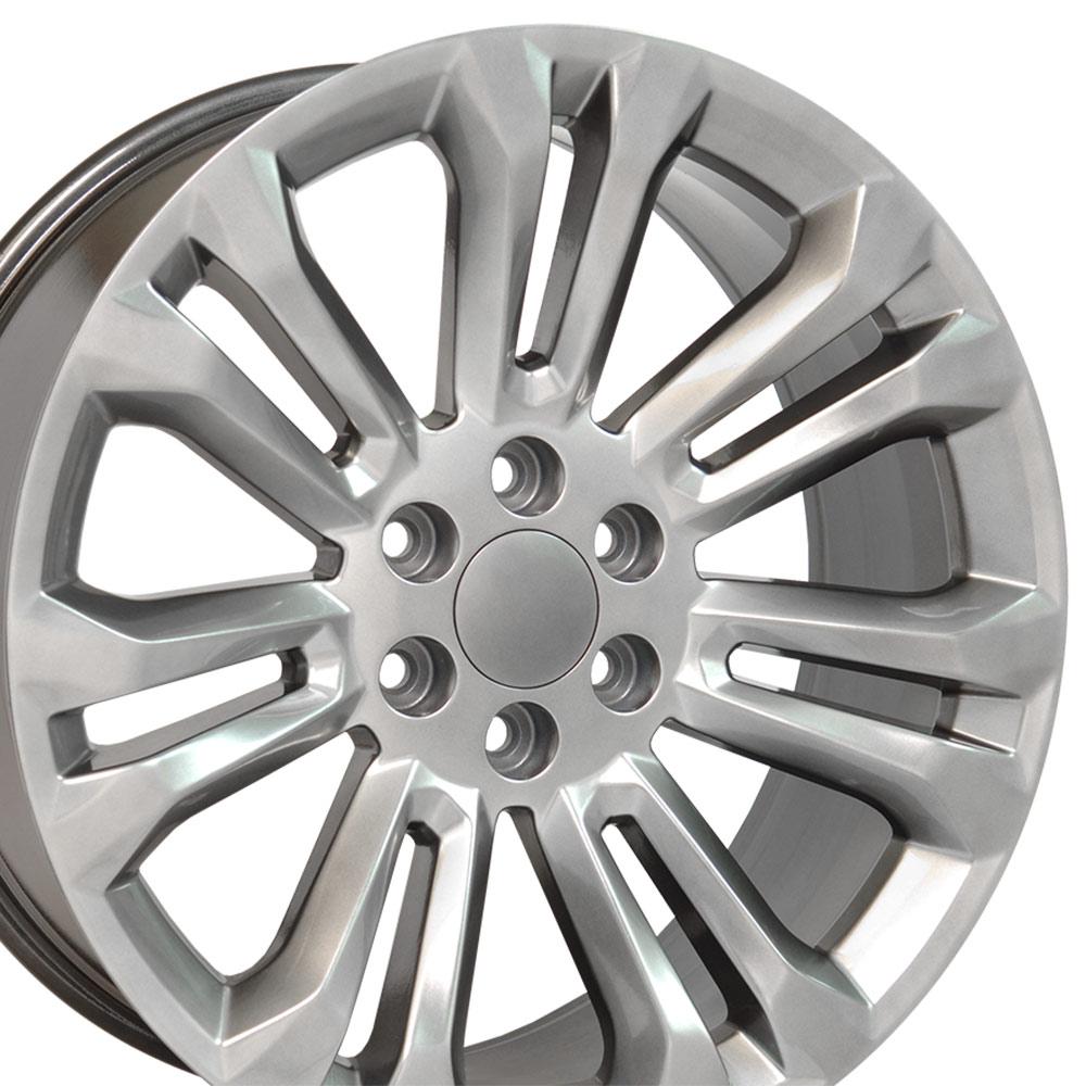 22" Replica Wheel CV43 Fits Chevrolet Silverado 22x9 Hyper Wheel