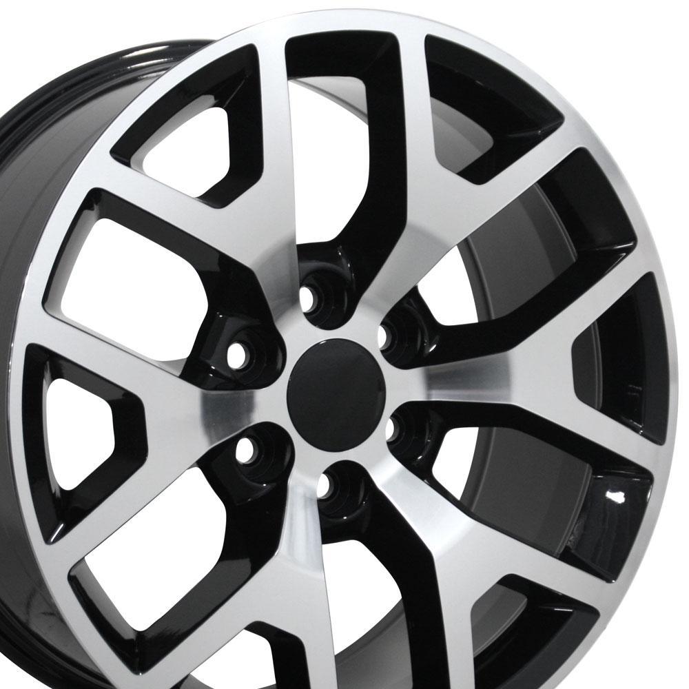 22" Replica Wheel CV92 Fits GMC Sierra 22x9 Machined Wheel
