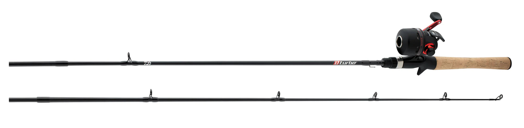 Daiwa D-Turbo Spincast Combo, 6' Length, Medium Power, 2 Pieces