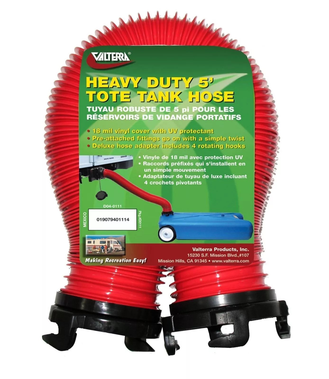 Valterra | Heavy Duty Tote Tank Hose | D04-0111 | 5'
