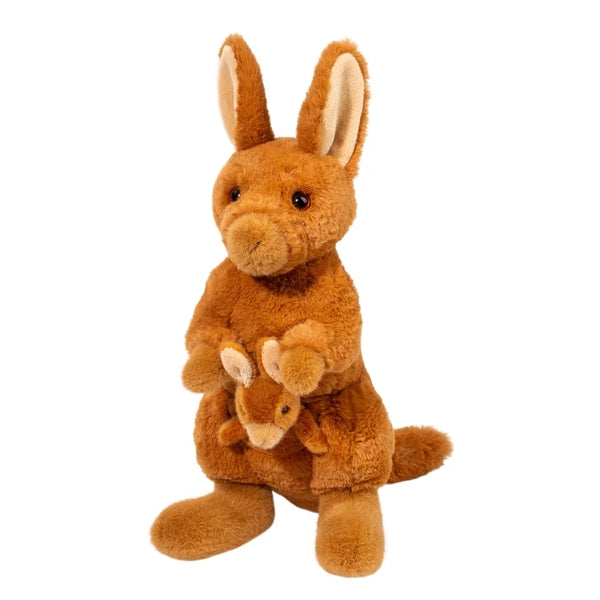 Douglas Kira the Kangaroo Stuffed Animal with Joey Finger Puppet