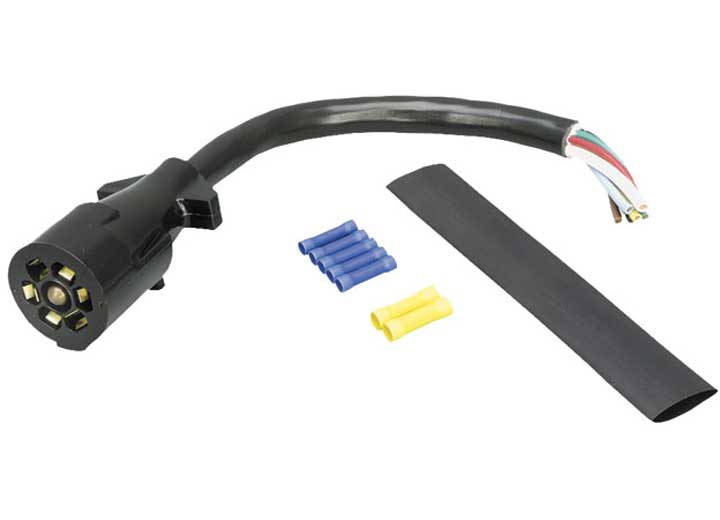 Reese 54-68-525 Molded Trailer End Kit 1' Cable Includes Hardware 7-Way