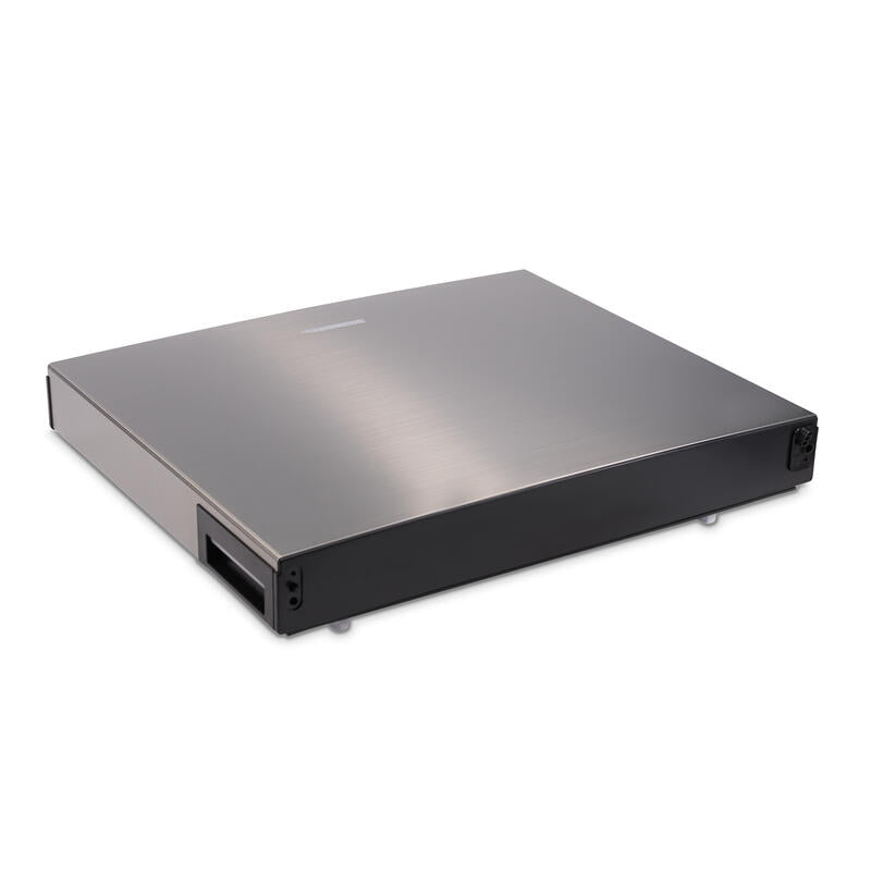 Dometic | Refrigerator Freezer Door | 312240100528 | Includes Bushing | Right Hand | Fits DMC4081 / DMC4101 | Stainless Steel