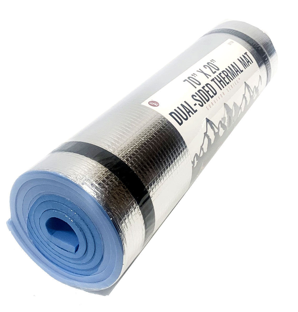 Waterprf Emergency MWaterproof Emergency Double-Sided Outdoor Mattress measuring 71" x 20" x 8mmattress