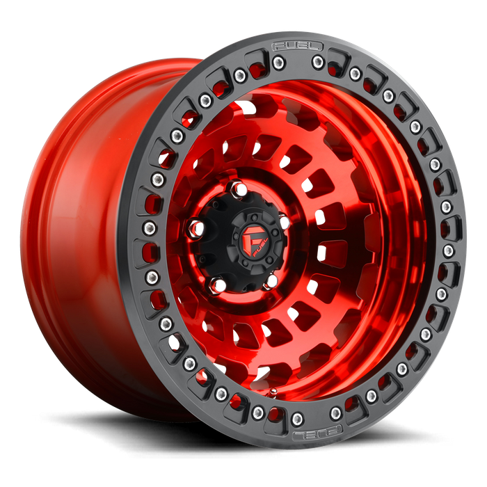 Fuel 1PC D100 ZEPHYR BL - OFF ROAD ONLY 17x9 -15 6x135/6X5.3 CANDY RED