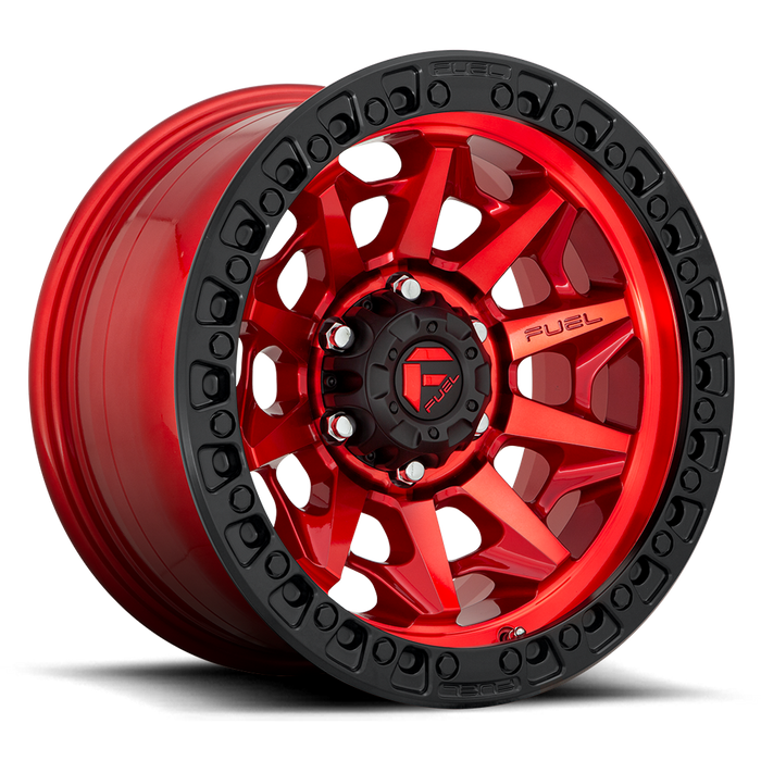 Fuel 1PC D113 COVERT BL - OFF ROAD ONLY 17x9 -15 6x135/6X5.3 CANDY RED