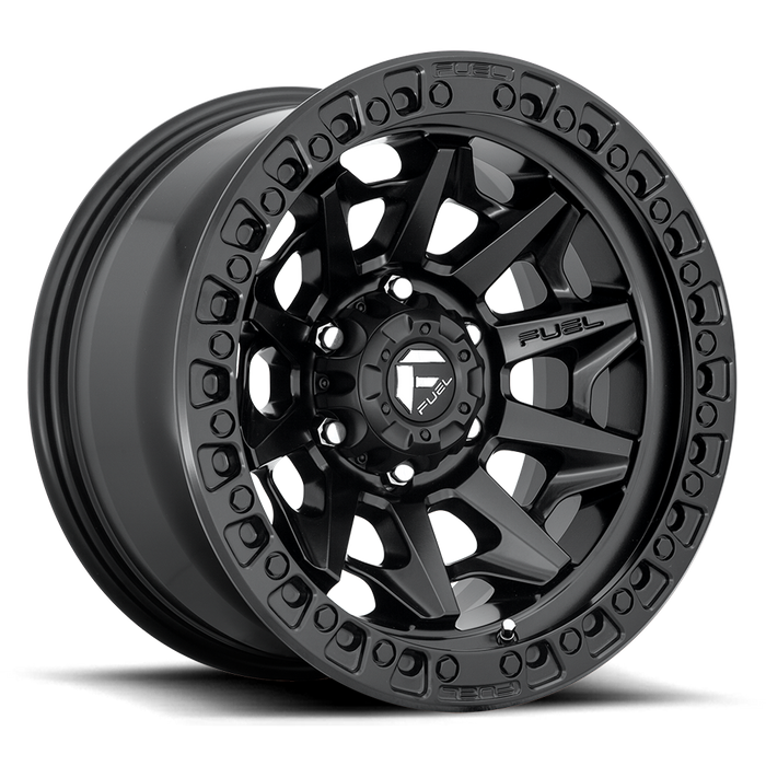 Fuel 1PC D114 COVERT BL - OFF ROAD ONLY 17x9 -15 5x127/5x5.0 MATTE BLACK
