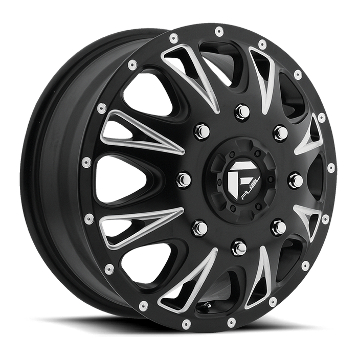 Fuel 1PC D513 THROTTLE 17x6.5 129 8x210/8x8.3 MATTE BLACK MILLED