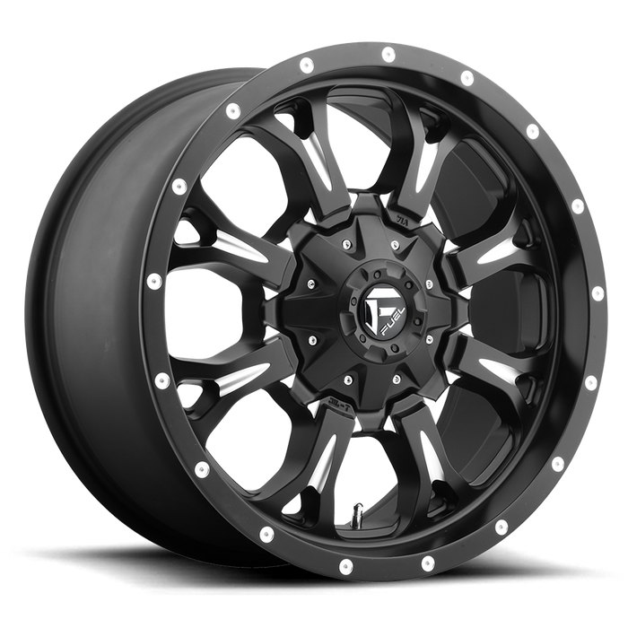 Fuel 1PC D517 KRANK 20x9 1 5x114.3/5x127/5x4.5/5.0 MATTE BLACK MILLED