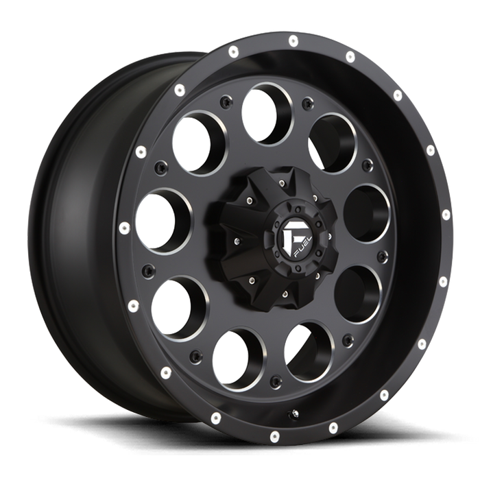Fuel 1PC D525 REVOLVER 15x8 -18 6x139.7/6x5.5 MATTE BLACK MILLED