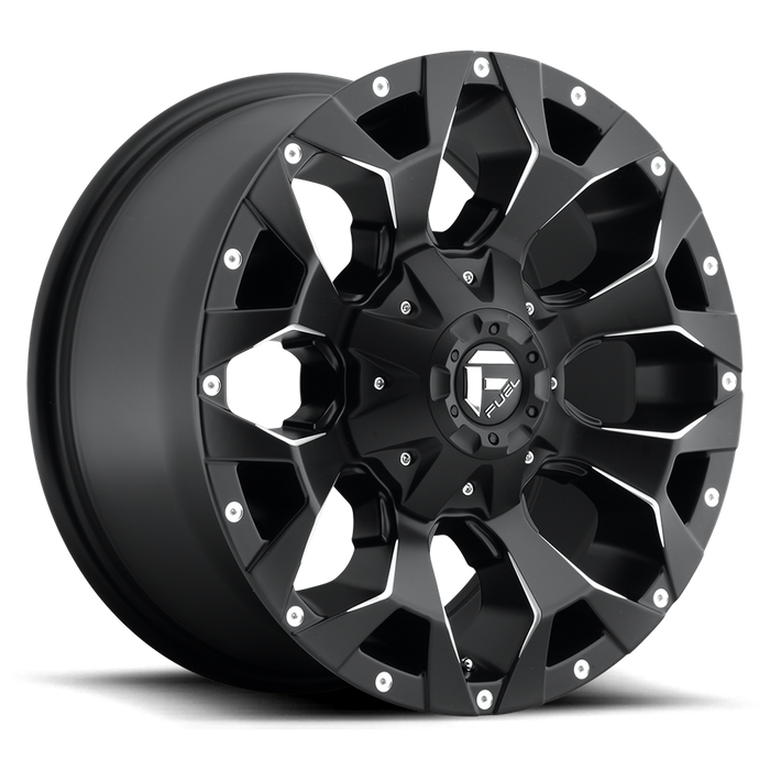 Fuel 1PC D546 ASSAULT 17x9 -12 5x114.3/5x127/5x4.5/5.0 MATTE BLACK MILLED
