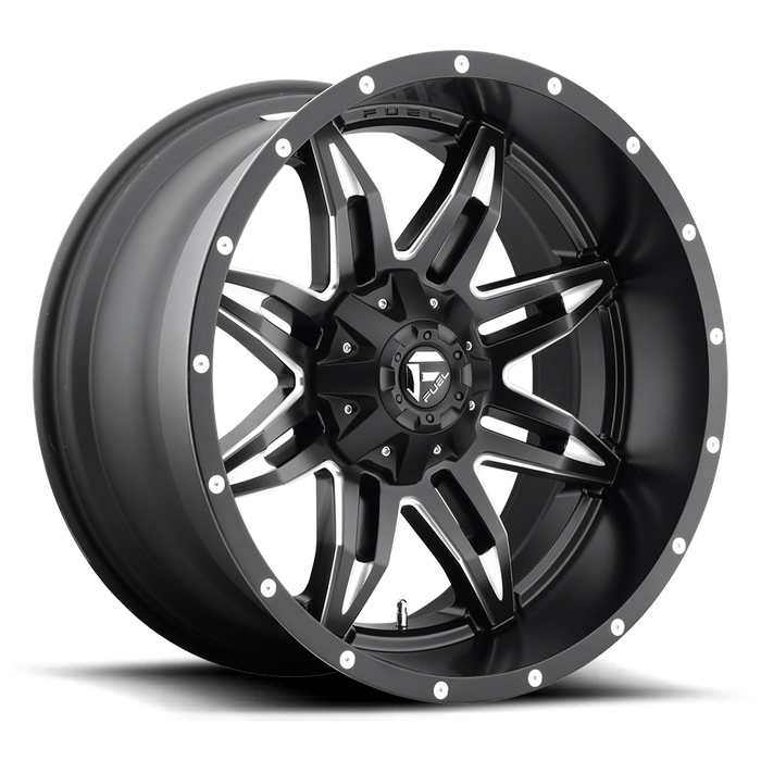 Fuel 1PC D567 LETHAL 20x9 1 5x114.3/5x127/5x4.5/5.0 MATTE BLACK MILLED