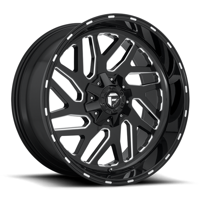 Fuel 1PC D581 TRITON 22x12 -43 5x114.3/5x127/5x4.5/5.0 GLOSS BLACK MILLED