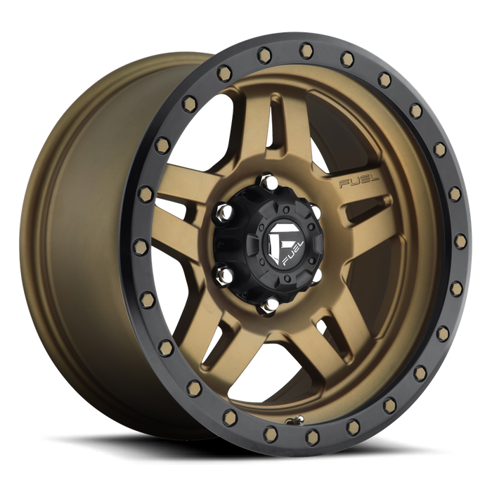 Fuel 1PC D583 ANZA 18x9 1 6x139.7/6x5.5 MATTE BRONZE BLACK BEAD RING