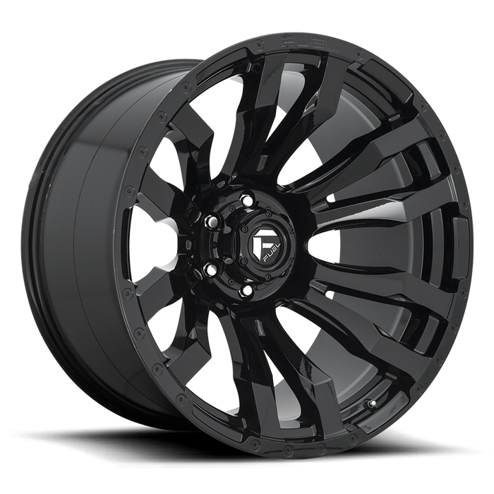 Fuel 1PC D675 BLITZ 16x8 1 6x139.7/6x5.5 GLOSS BLACK