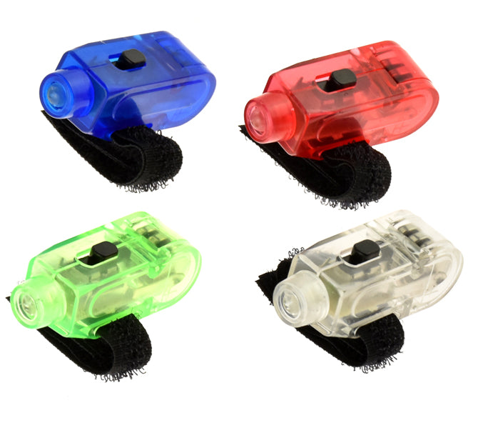 LED Hook & Loop Finger Lights With Bright White 13,000 MCD Bulb