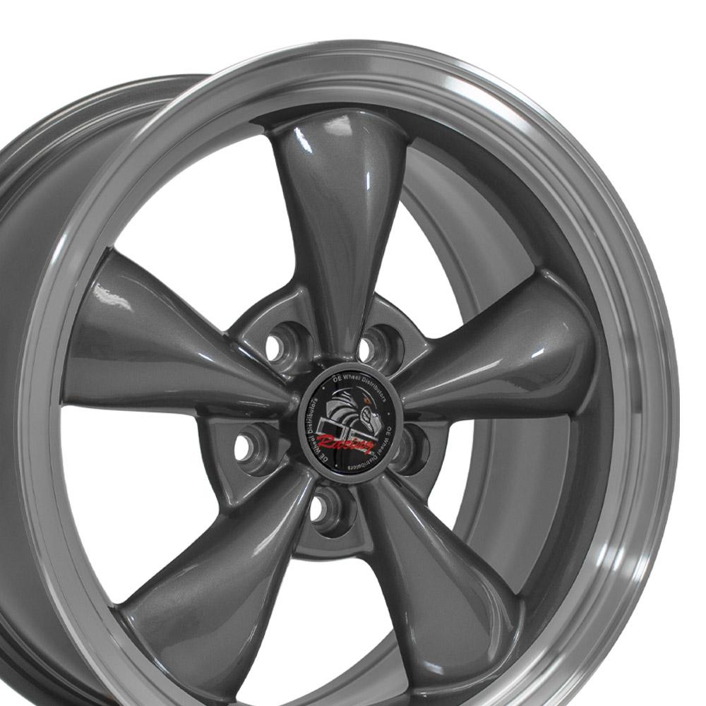 17" Replica Wheel FR01 Fits Ford Mustang Bullitt 17x9 Gunmetal Wheel