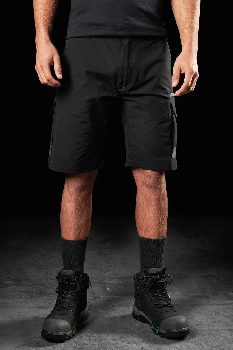 LIGHTWEIGHT STRETCH WORK SHORTS - Black 30 Waist