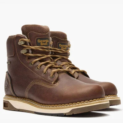 Georgia Boot AMP LT Wedge Waterproof Work Boot Size Men's 8 1/2