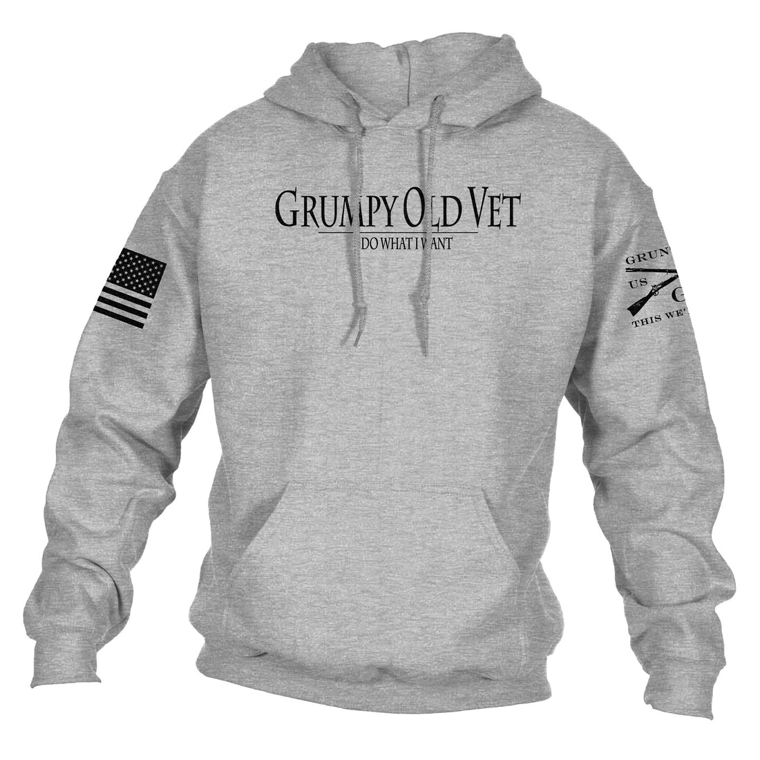 Grumpy Old Vet Hoodie Sport Grey