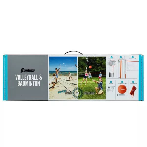 Franklin Sports Starter Badminton & Volleyball Set