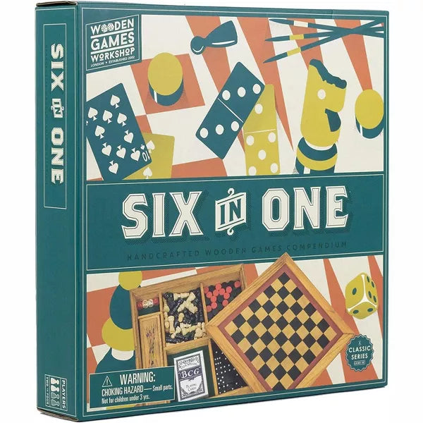 Six in One Wooden Game Set