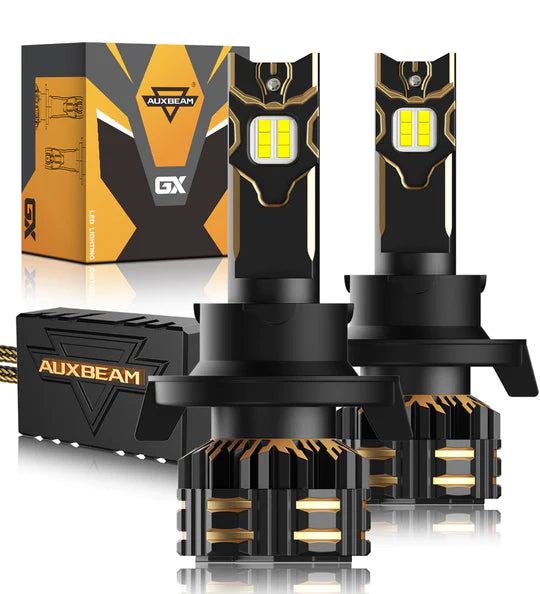 Auxbeam Lmh13/9008 Led Headlight Bulbs 120w 25000lm Gx Series Brightest 6500k Cool White | 2 Bulbs