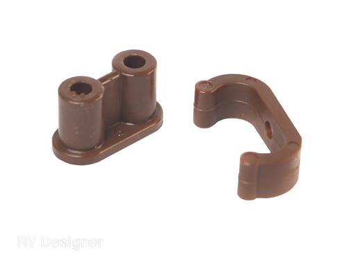 RV Designer H217 Plastic Double Barrel Catch Type Friction Door Catch