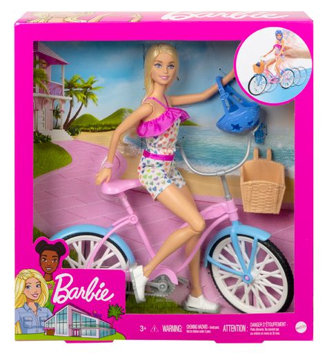 Barbie Doll and Bike Playset with Doll (11.5 in Blonde) & Bicycle