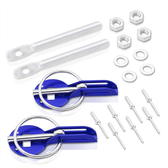 Universal Hood Lock Pins Blue (Sparco Style)