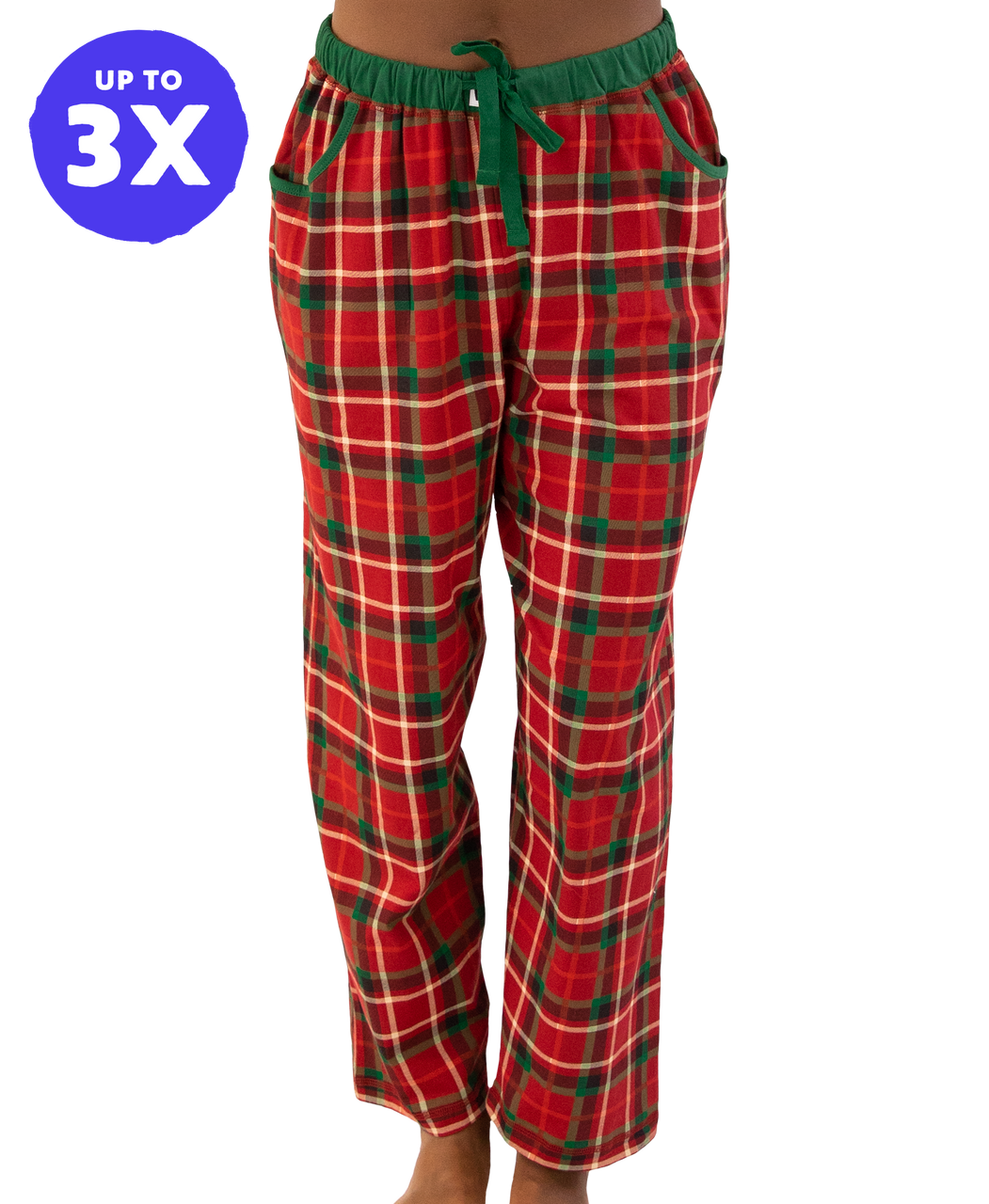 Christmas Plaid Women's Regular Fit PJ Pant 3XL