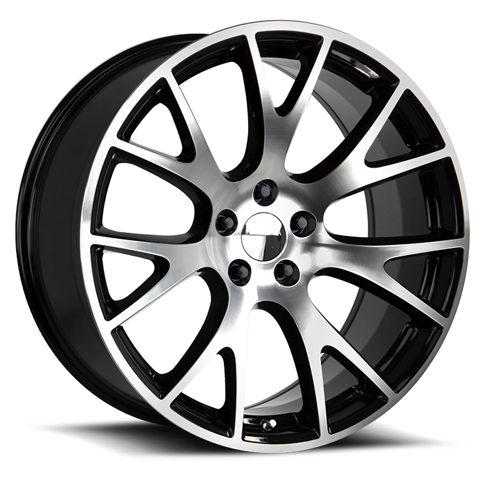 Strada Wheel Replicas Hellcat R161 20x9.5 20 5x115 Gloss Black Machined