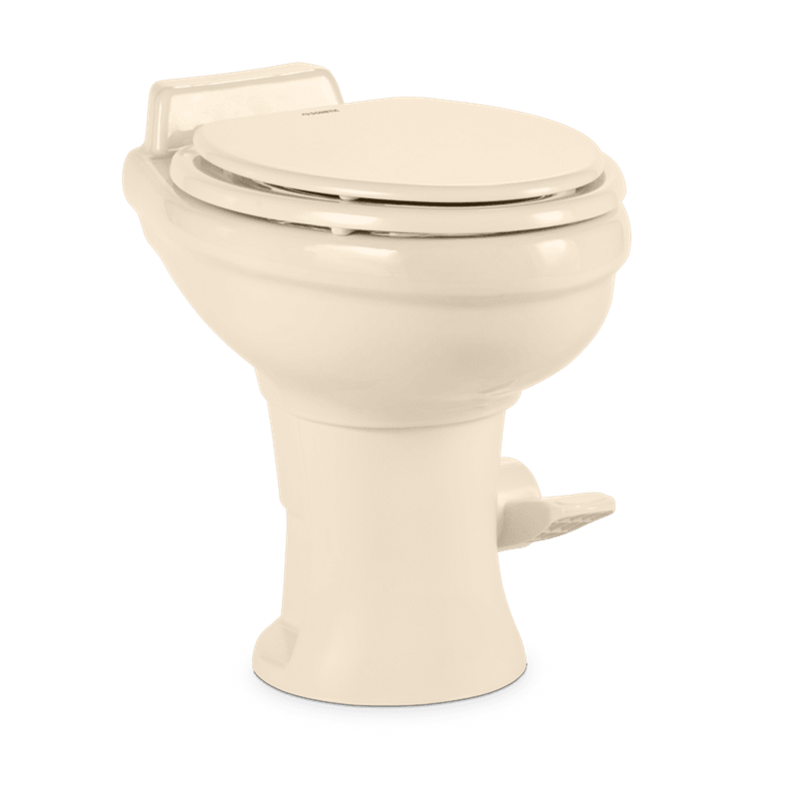 Dometic 302320083 Elongated Wooden Seat High Profile 320 Series Toilet w/o Hand Sprayer