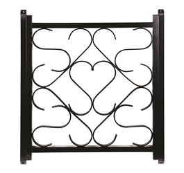 Camco 43993 Screen Door Grille For Protection Of Door Screen-Black