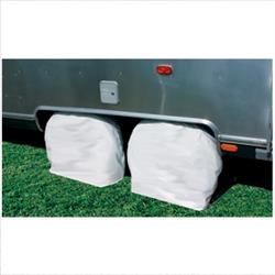 Camco 45333 Tire Cover 30-32 Inch Tires Slip On, Colonial White Set Of 2