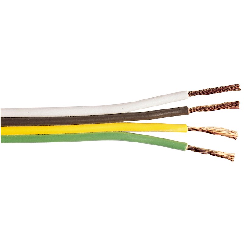 East Penn 02907 Stranded Copper Conductor 4 Way Wire - 14/4 Gauge