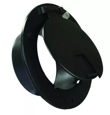 JR Products | RV Electrical Cable Hatch | 541-B-3-A | Black