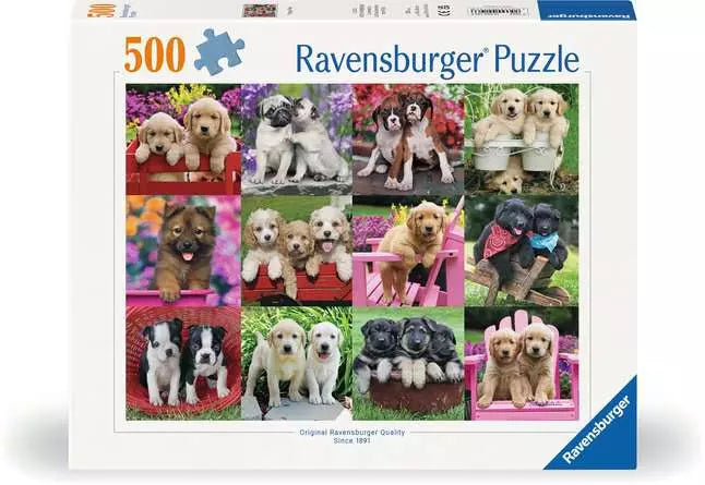 Jigsaw Puzzle Puppy Pals - 500 Pieces Puzzle
